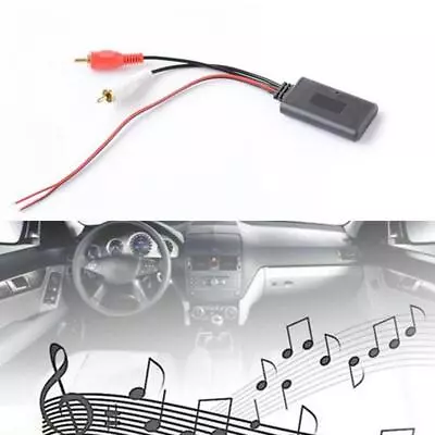 Universal Bluetooth AUX Receiver Module 2 RCA Cable Stereo Adapter Radio C2Z5 • £2.95