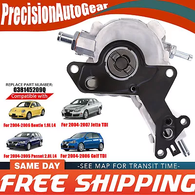 BRAND NEW 038145209Q 7.02551.20.0 Vacuum Pump For VW Beetle Golf Passat Jetta • $128.88