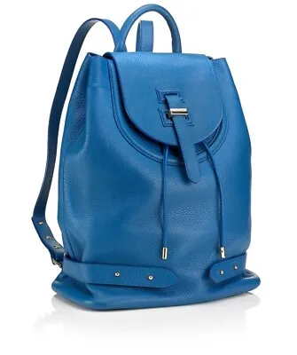 $795 Meli Melo Thela Large Halo Backpack Top Handle Leather Bag Electric Blue • $459.99