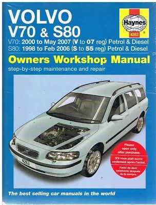 Volvo S80 V70 2.0 2.3 2.4 2.5 Petrol 2.4 Diesel 98-06 Repair Manual *new H.back* • $37.88