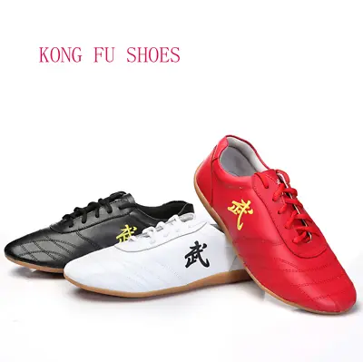 Soft Cow Leather Kung Fu Tai Chi Shoes Martial Arts Wushu Sports Sneakers Shoes • $43.77