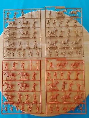 2 Sets X Imex 1/72 SIOUX INDIANS Wild West Figures Set 508 Complete On Sprues • £9.99