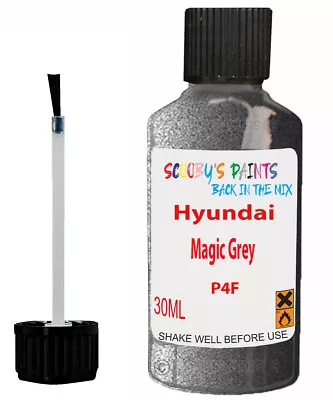 For Hyundai All Models Magic Grey Touch Up Code P4F Scratch Car Repair Paint • £6.99