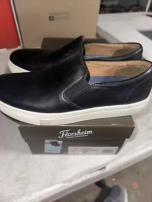 Florsheim Mens Black Leather Slip On Shoes Sz 7M 11850-001 New • $29.99