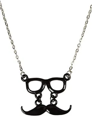 Mustache Glasses Necklace With Love From California  New $30  • $7.99