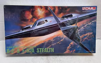 DML B-2 & F-117A Stealth 1/200 Scale Plastic Model Kit SEALED Box Vintage • $21.99