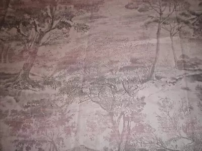 Jane Churchill Fabric  Eden  36 X 145 Cm Ideal For Cushions/lampshades Pink • £9.95