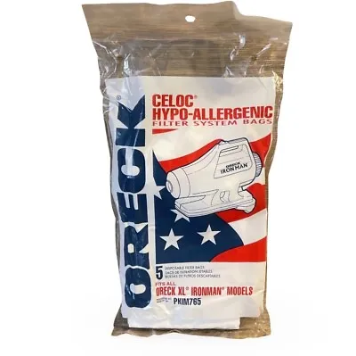 Genuine Oreck XL Ironman Vacuum Bags No. PKIM765 Package Of 5 • $5.80