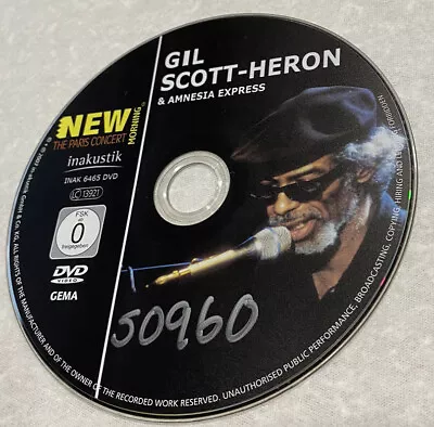 Gil Scott-heron & Amnesia Express New Morning The Paris Concert Dvd Live 2001 • $24.99