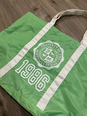 Victoria's Secret - University Of PINK 1986 Green Nylon Tote Bag • $15