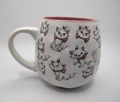 Disney Marie Aristocats COFFEE MUG Pot Belly Cup 16 Oz Pink Interior • $19.95