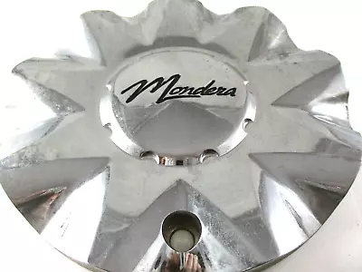 MONDERA  CHROME VERY USED CUSTOM WHEEL CENTER CAP    #jewel   (FOR 1 CAP) • $32.30