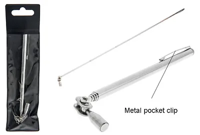 1 1/4 Lb Telescopic Magnetic Pick-up Tool Extend 6  To 22  Long Stainless Steel • $7.85