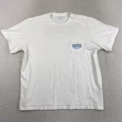 Vineyard Vines Mens XL Short Sleeve T Shirt White Pocket Fish Graphic • $11.33