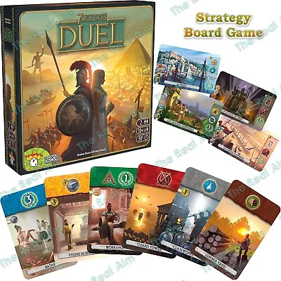 7 Wonders Duel Strategy Board Game 2 Players Ages 10+ Civilization For Couples • £22.83