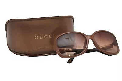 Authentic GUCCI Bamboo Vintage Sunglasses GG 3685/F/S Plastic Brown 9380I • $119