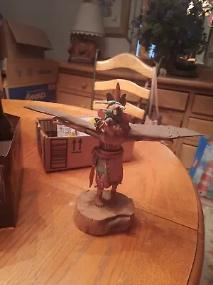 Vintage Hopi Kachina Doll 1960 Kwahu Eagle Signed Carved Wood Native American • $300