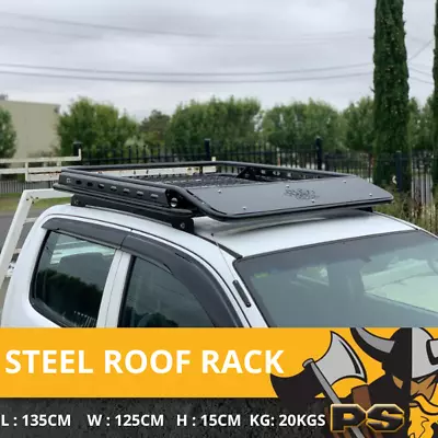 PS4X4 Steel Cage Roof Rack For Nissan Navara D22 Dual Cab Platform • $499