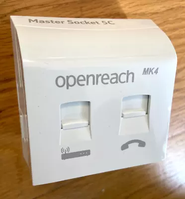 NTE5C MK2 + VDSL MK4 OpenReach Telephone Master Socket + Back Box • £8.99