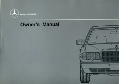 Mercedes 1990 Owners Manual 126 560sel 420sel 560sec Guide Book Handbook • $59.95