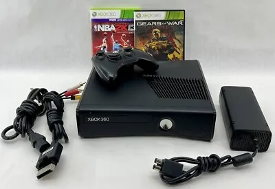 Xbox 360 S Console 320GB HD W/Controller Wi-Fi Adapter Games (HE1041045) • $94.66