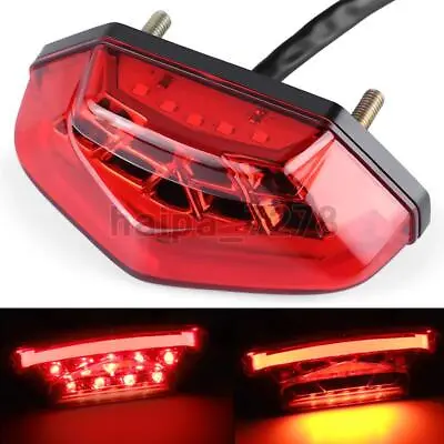 1X Motorcycle Brake Red LED Rear Stop Running Tail Light Universal Dirt Bike ATV • $15.98