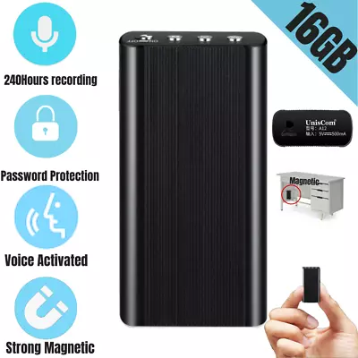 Spy Mini Digital Voice Activated Recorder Hidden 16GB Audio Recording Device • $49.97