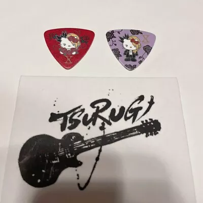 $3.50 • Buy Yoshikitty Guitar Pick Purple Yoshiki X JAPAN Hello Kitty Sanrio Red Purple New