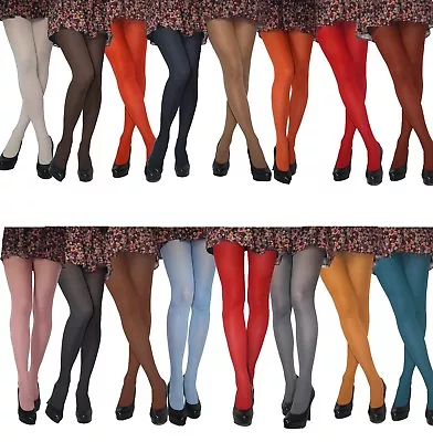 £4.69 • Buy  WOMENS Microfibre Tights 40 Denier Size S M L XL - 32 Colours New