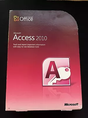 Microsoft Office Access 2010 Computer Software DVD Windows 32/64 Bit Full Retail • $80