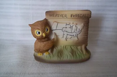 Vintage  Owl Weather Forecast Porcelain Figurine • $3.99