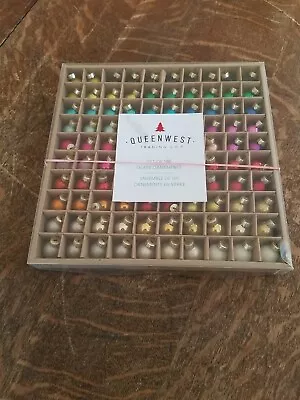 Box Of 100 Mini Glass Christmas Ornaments Queen West Trading Company • $30