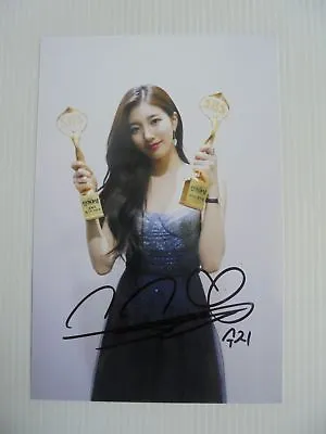 Suzy Bae Miss A 4x6 Photo Korean Actress KPOP Autograph Signed USA Seller SALE A • $14.99