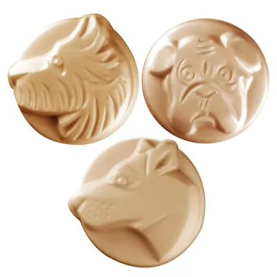 Dogs 3 Soap Mold - Bulldog Terrier Great Dane Soap Mold By Milky Way  - MW361 • $8.99