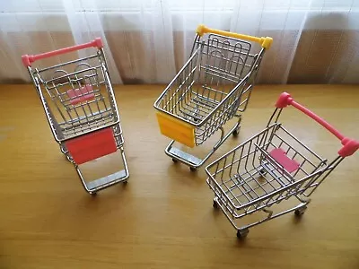 Mini Metal Shopping Hand Trolley Carts. Used. • £4