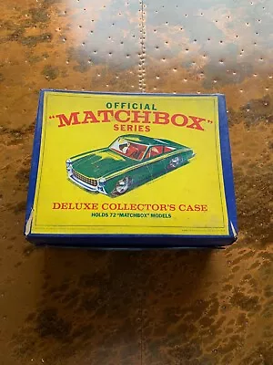 Vintage 1968 Matchbox Deluxe Collector's Case - Holds 72 Cars - 3 Trays • $25