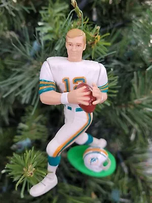 Bob Griese Miami Dolphins Football NFL Xmas TREE Ornament HOLIDAY Vtg JERSEY #12 • $16.08