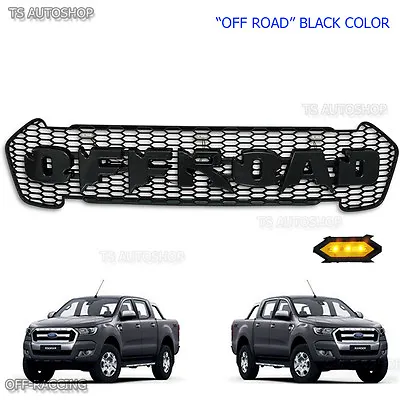 LED Black Grille Grill Ford Ranger PX2 FX4 MK2 Raptor Off Road 2015 2016 2017 • $239.29