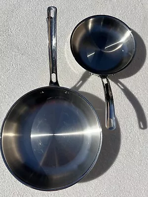 Set Of 2 Viking 10  & 8” Skillet Stainless Steel 3-ply 18/8 Alum Core Frying Pan • $59