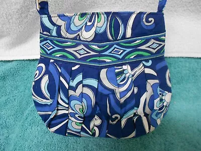 Vera Bradley Hannah Bag Mediterranean Blue EXCELLENT FREE SHIPPING • $11.99