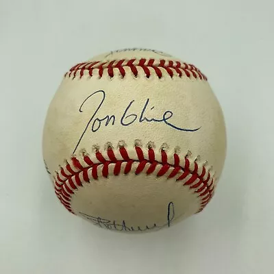 Greg Maddux Tom Glavine John Smoltz 1995 Atlanta Braves Signed Baseball Beckett • $499