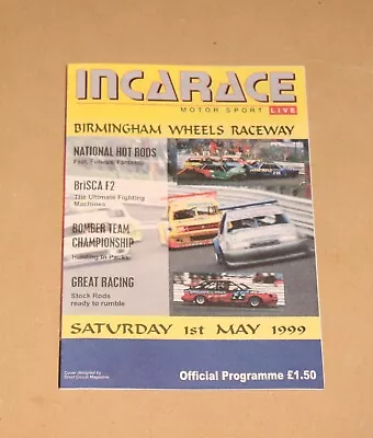 1999 Birmingham Brisca F2 Hot Rods Bombers & Stock Rods Programme 1 May • £1.35