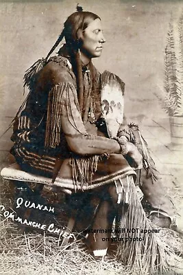 1890 Comanche Chief Quanah Parker PHOTO Native American Indian Warrior  • $4.68