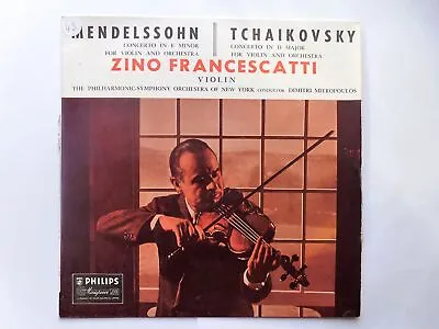 £44.45 • Buy Zino Francescatti Mendelssohn Tchaikovsky LP Philips ABL3159 EX/VG 1950s Vinyl I