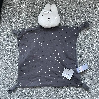 GEORGE Asda Grey Comforter Blanket Stars Grey Bunny Rabbit Comfort Baby Stars BN • £14.99