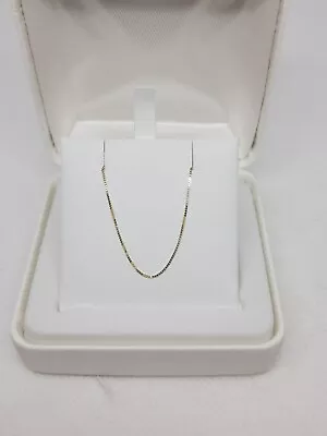 $39.99 • Buy Everlasting Gold 14k Yellow Gold Box Chain Necklace  20  (0.99g) MSRP $300