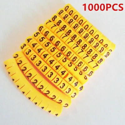 10x 100 Pieces Number Cable Markings Cable Marking Cable Markers 0 ~ Z6O2 • £8.51