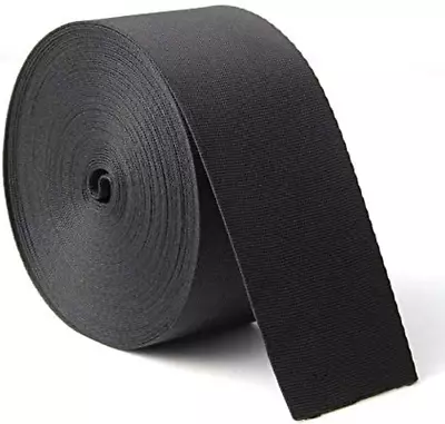 10 Yards 2 Inch Wide Black Nylon Heavy Duty Webbing Strap • $11.44