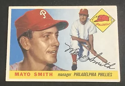 1955 Topps Baseball Trading Card #130 Mayo Smith POOR • $3.50