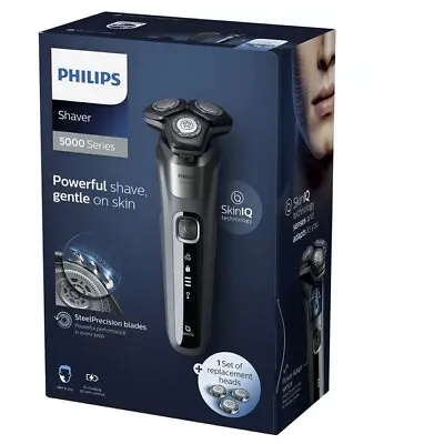 $208 • Buy Philips Shaver Series 5000 SkinIQ S5587/39 +1 Extra Replacement Head